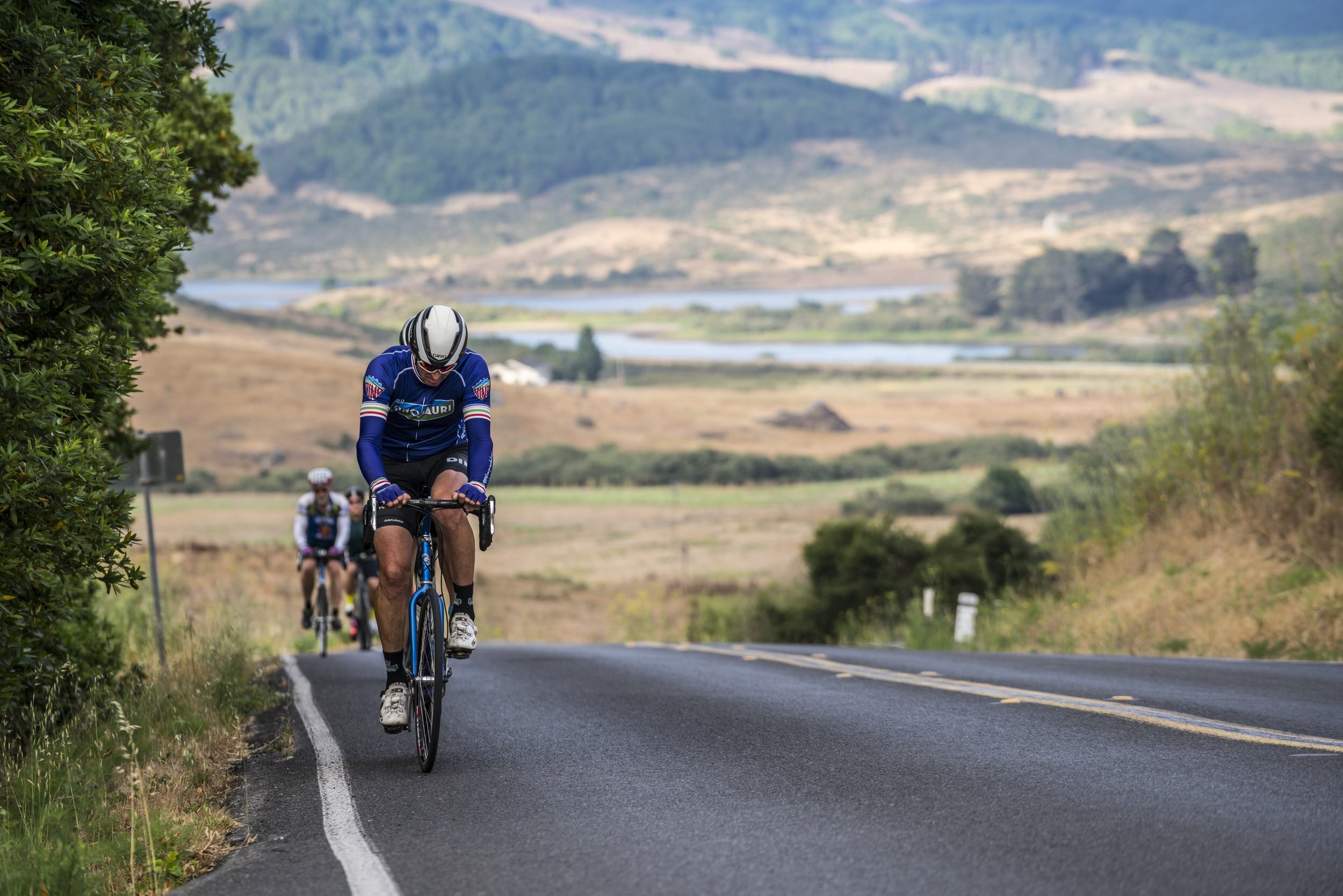 USA Pro Challenge biker riding through the Crystal Valley